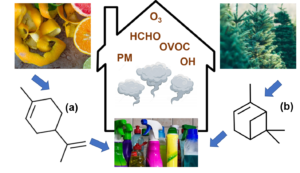 Terpenes in cleaning products lead to indoor air pollution