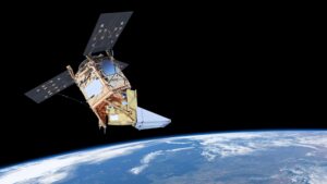 The Sentinel-5P satellite orbits Earth